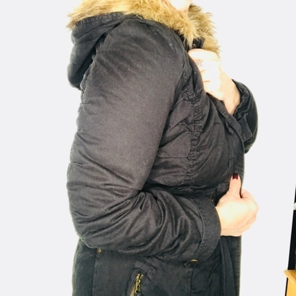 NWOT Navy faux Sherpa lined Jacket - Picture 5 of 5